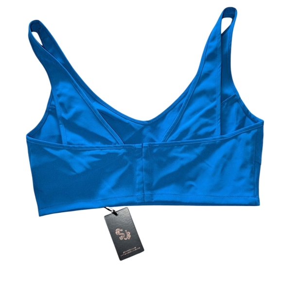 NWT Sincerely Jules Blue V-Neck Bra - Picture 6 of 7